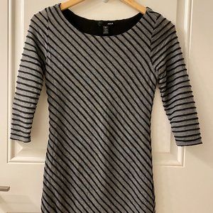 Aqua Stretch Striped Dress S